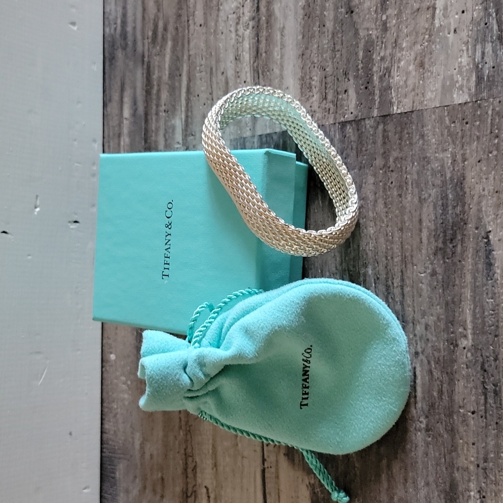 Tiffany & Co. Sterling silver Mesh Bangle